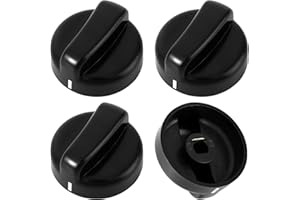 Lconvicely 4-Pack D-Shape Heater Knob Replacement – Universal Patio Heater Replacement Parts for Gas Fireplaces, Fire Pits & Grills – Durable, Easy to Install for Most Patio Heaters and Gas Fireplaces