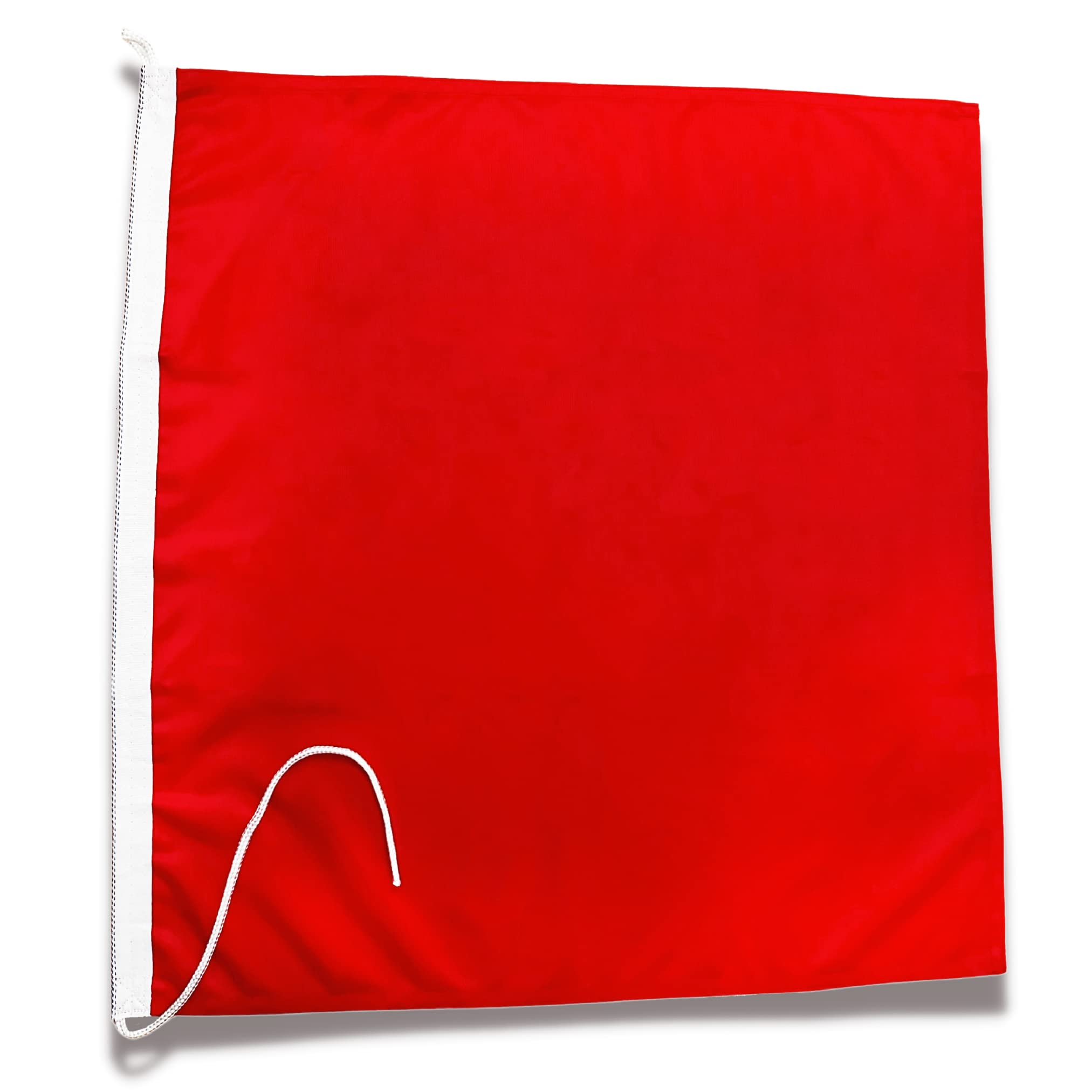 Marineo Emergency Flag Signal Flag Signal Flag Lake Constance Boat Flag UV Resistant - Red 60 x 60 cm