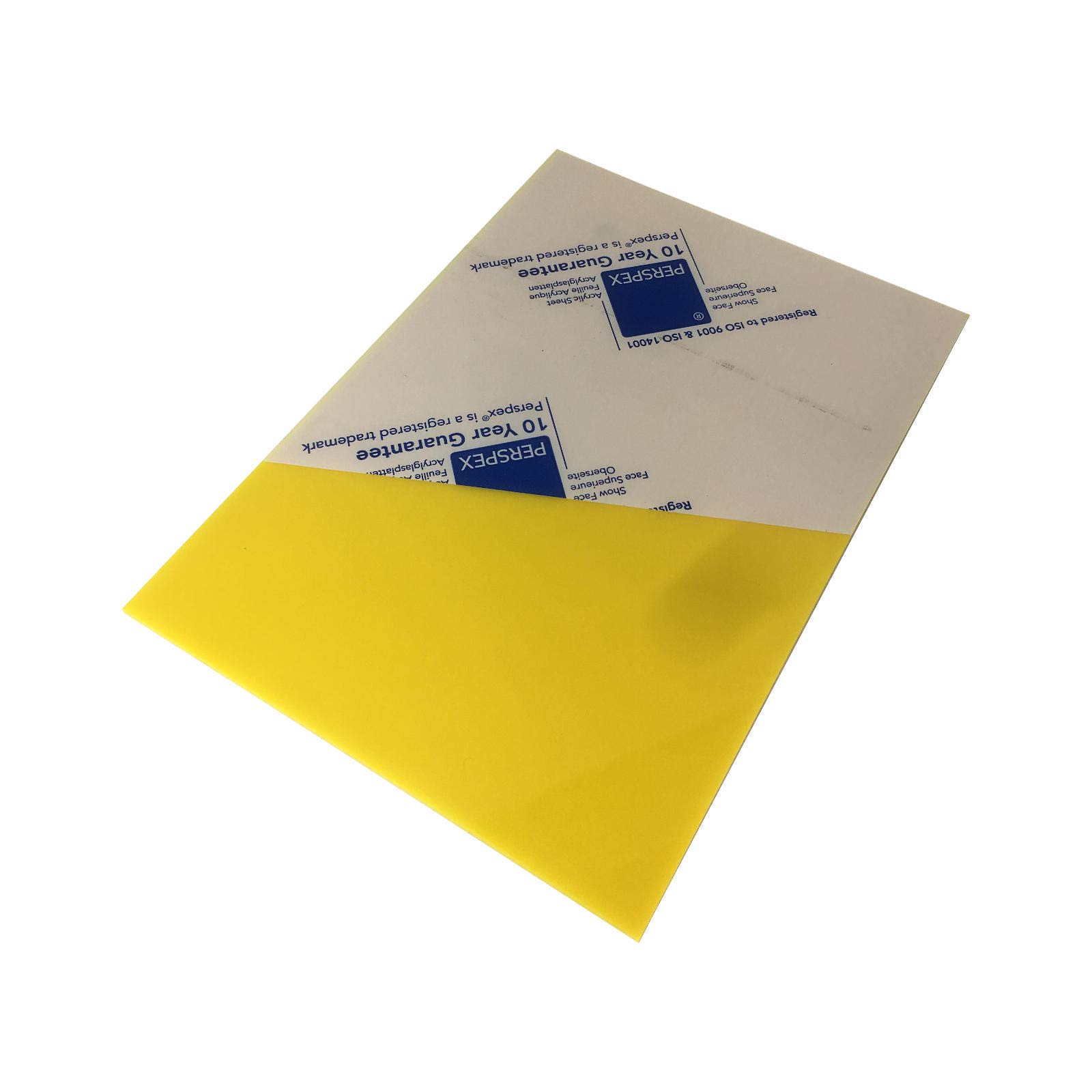 Acrylic Sheet A4 (297mm x 210mm / 11.6 x 8.2 inches) 3mm Thick, Plastic Panel Plate for Crafts, Model Building, Businesses, Home and Garden, Colour:yellow