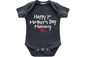 Comfiv first mothers day baby boy girl outfit happy 1st mother's day mommy bodysuit gifts