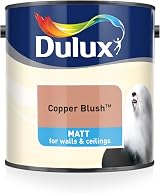 Dulux Matt Emulsion Paint For Walls And Ceilings Copper Blush 2.5 L