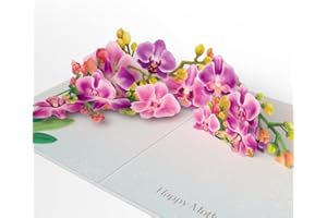Lovepop Happy Mother’s Day Orchid Pop-Up Card, 5 X 7 Pop Up Card, Thoughtful Card for Mom, Pop Up Flowers