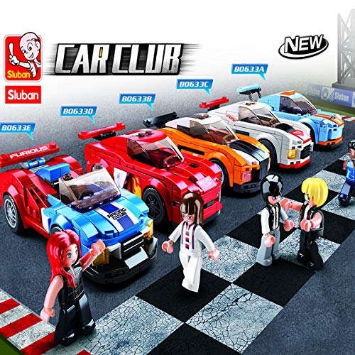 Sluban Racing Blocks Bricks Toy - 5 Pcs Racing Set