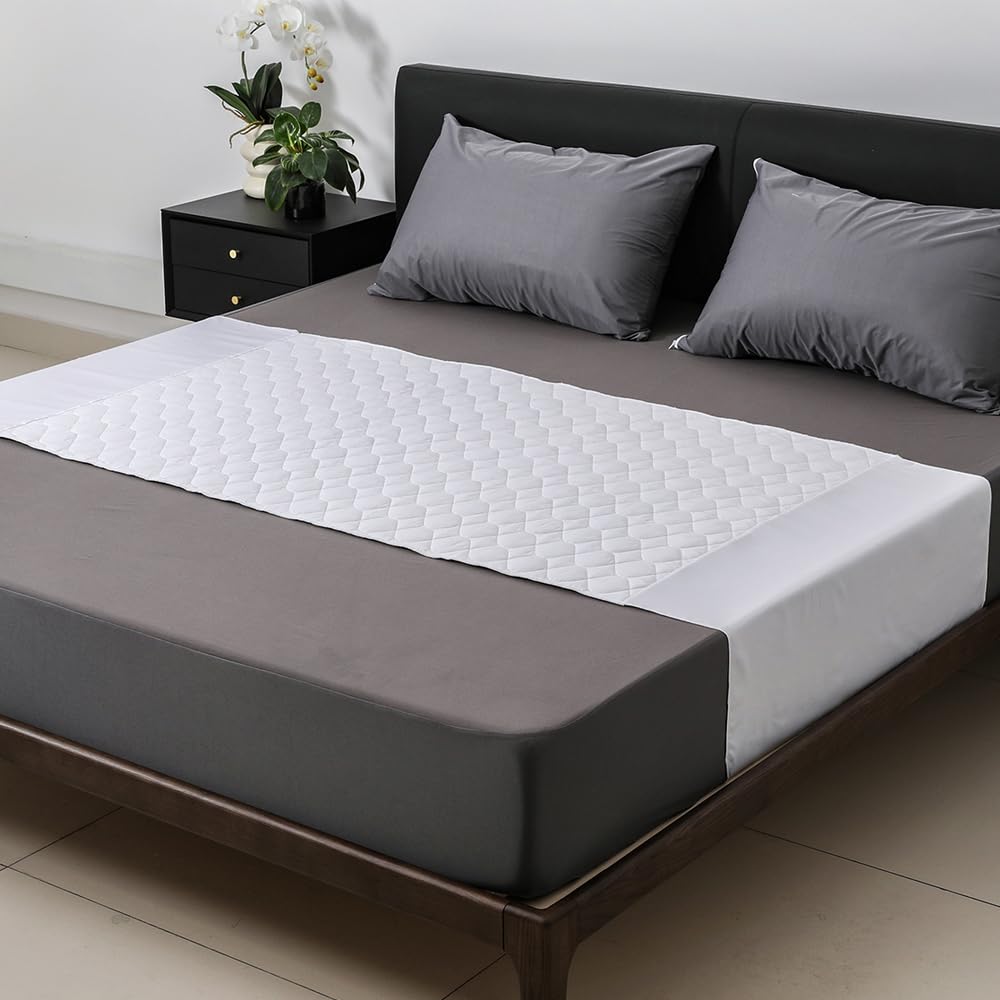 Sterling Mill Premium Waterproof Bed Pads with Tuck-In Flaps | Washable Incontinence Mattress Protector for Adults & Children | 100% Waterproof | Pack of 2