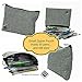 Zipper Pouch; Multiple uses: Pencil Pouch, Tool Pouch, Cosmetic Bag, Diaper Bag Organizer Pouches, Money Bag and More; Small Bag Keeps Items contained and Handy; Grey; by Backpack Equip