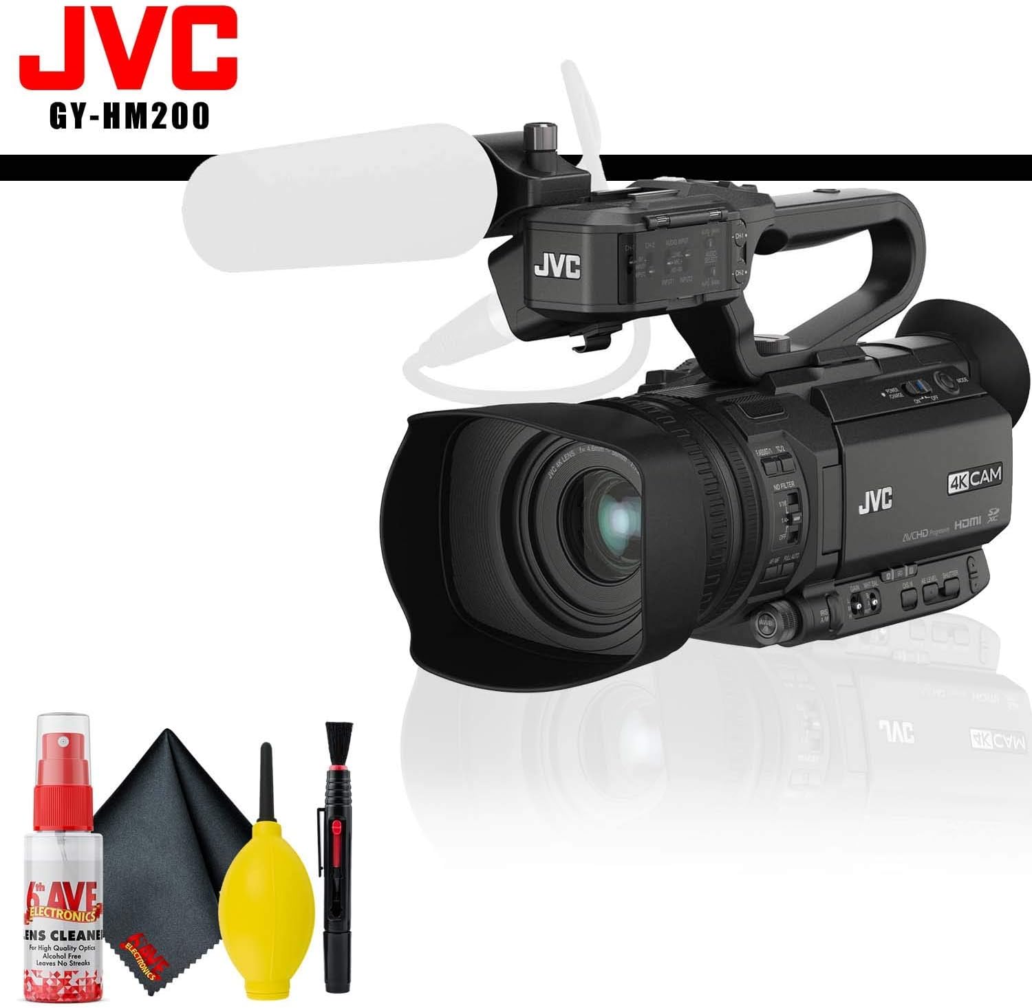 Jvc Gy Hm200 4kcam Compact Handheld Streaming Camcorder 