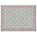 Stylish Camping 119125 9-feet by 12-feet Reversible Mat, Plastic Straw Rug, Large Floor Mat for Outdoors, RV, Patio, Backyard, Picnic, Beach, Camping (Burgundy/Beige)