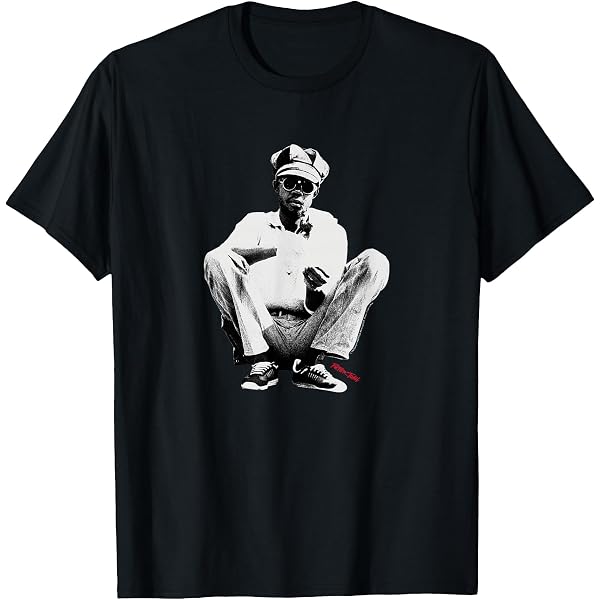 T-shirt Homme Peter Tosh Leaf Frame - Noir 100% Coton - Ample - Bitcruncher
