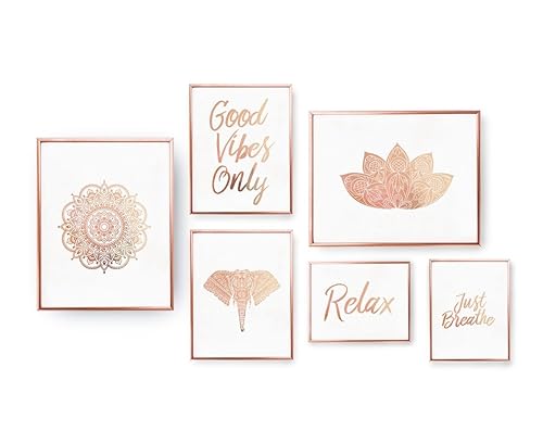 Amazon Com Set Of 6 Prints Hindu Decor Zen Prints Bedroom