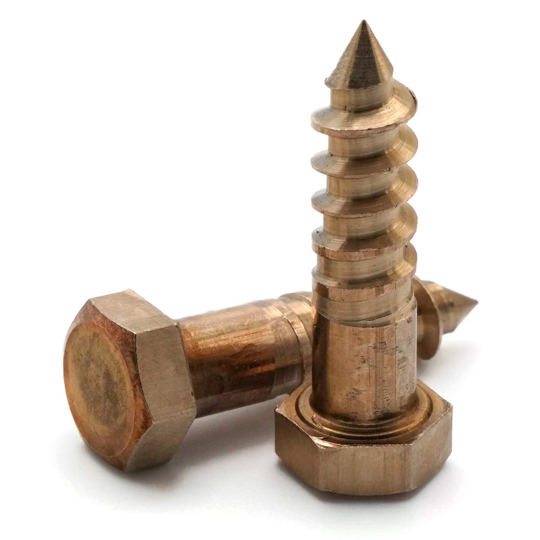 Hex Lag Screws Silicon Bronze 1/4" x 1" Qty 25