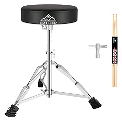 EASTROCK Drum Throne,Padded Drum Seat Drumming