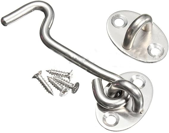 Amazon Com Stainless Steel Cabin Hook And Eye Latch Lock Shed