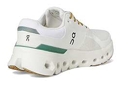 On Men's Cloudrunner 2 Sneaker, White/Green, 12.5