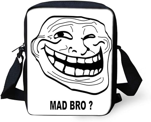 Scarica Gratis Images Amazon Com Messenger Bag Unisex Cartoon Style Troll Face Guy For dernière par