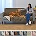 Home Fashion Designs Reversible Sofa Protector. Furniture Protector for Living Room with Secure Straps. Furniture Protectors for Kids, Dogs and Pets. (Sofa, Fossil Brown/Birch)