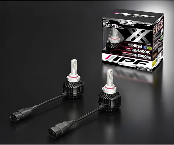 Ipf Led Headlight Bulb All In One Body Assembly 5000lm 6500k 12 24v 28w Hb3 4 9005 9006 Automotive Amazon Com