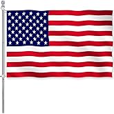 ZEKVY American US Flag 2x3 Outdoor - Double Sided Heavy Duty Vivid Color United States Flag Banners with 2 Brass Grommet