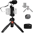 COMICA Smartphone Microphone with Mini Tripod, CVM-VM10-K2 PRO Video Shotgun Mic for iPhone and Android Phones, Vlogging Kit for YouTube Recording Facebook Live,Filmmaker Accessories