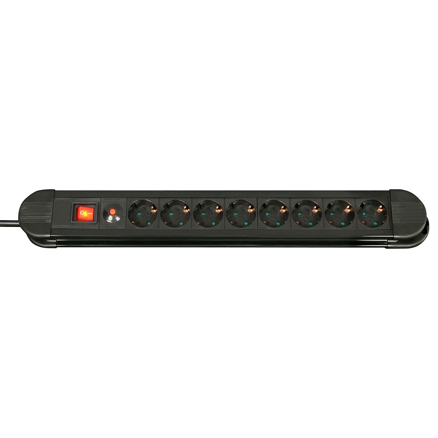 Lindy 73104 8-Way Power Strip with On/Off Switch, White