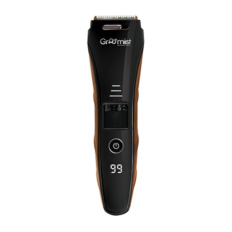 Groomiist Copper Series Corded/Cordless Beard Trimmer CS-24 (Black & Wood)