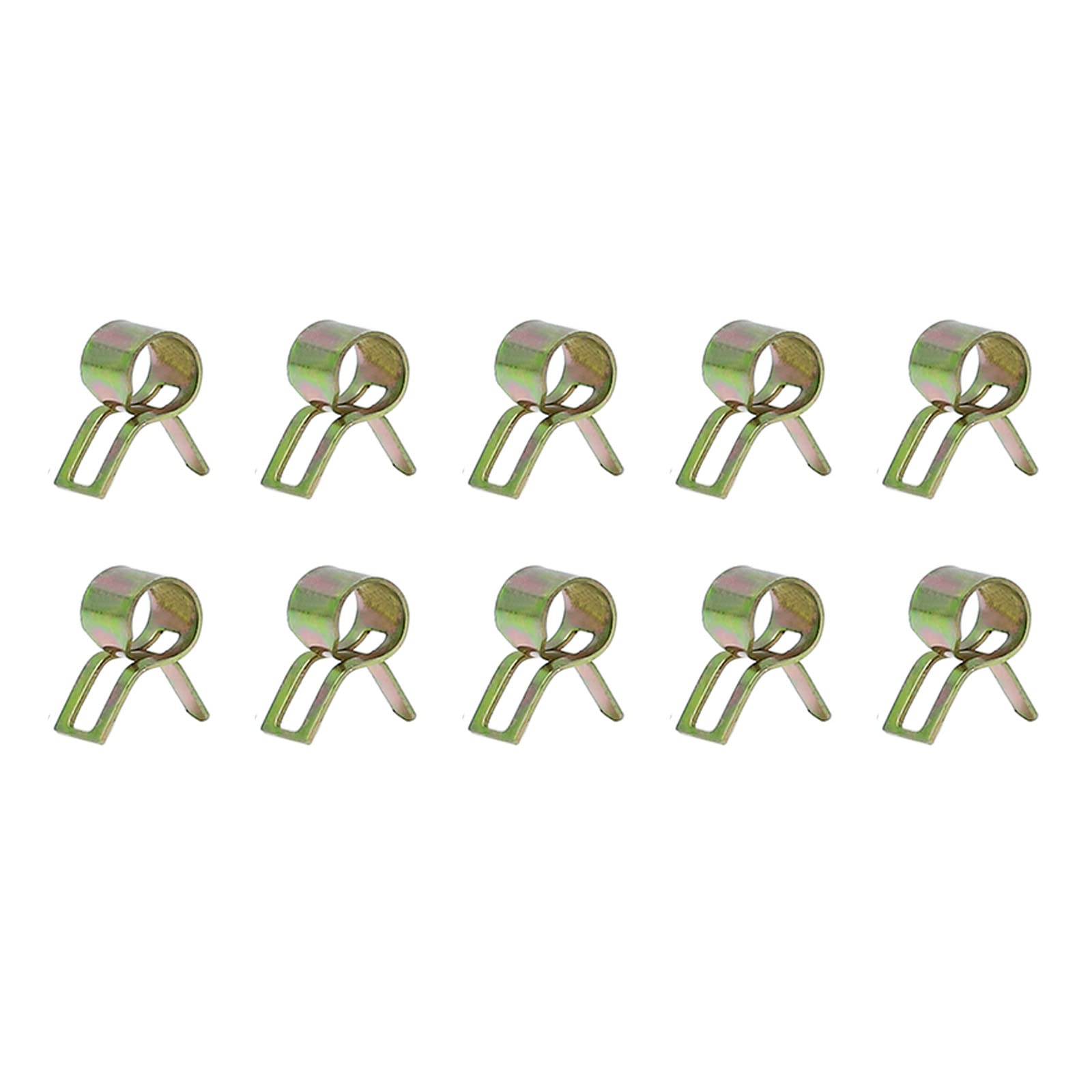 METALLIXITY Spring Hose Clamps (8mm/0.31") 35Pcs, Metal Clip - for Home Garden Tube Pipe Fastening