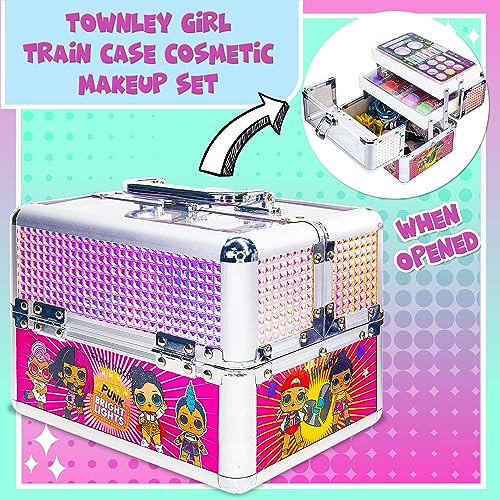 L.O.L Surprise! Townley Girl Train Case Cosmetic Makeup Set Includes