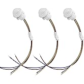 A.I.FORCE Motion Sensor Light Switch, PIR Sensor Smart Detection Switch | 85-265V 40W, 30 Second Delay Working Under Light Below 15 Lux, Ceiling or Wall Mount, Fit for LED Lamp, Bulb Light, 3-Pack
