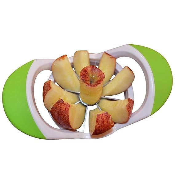 Apfelschneider 3-in-1 Aus Edelstahl - Obstschneider, Entkerner Und Teiler In Einem (2 Stück Set)