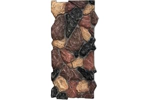 Lumizone High-Density Polyurethane Faux Stone Siding Panels for Interior Exterior Decor Covering Rock Panel PU Chaos Stone NO.5 (1, A-5, 47.24"×22.04")