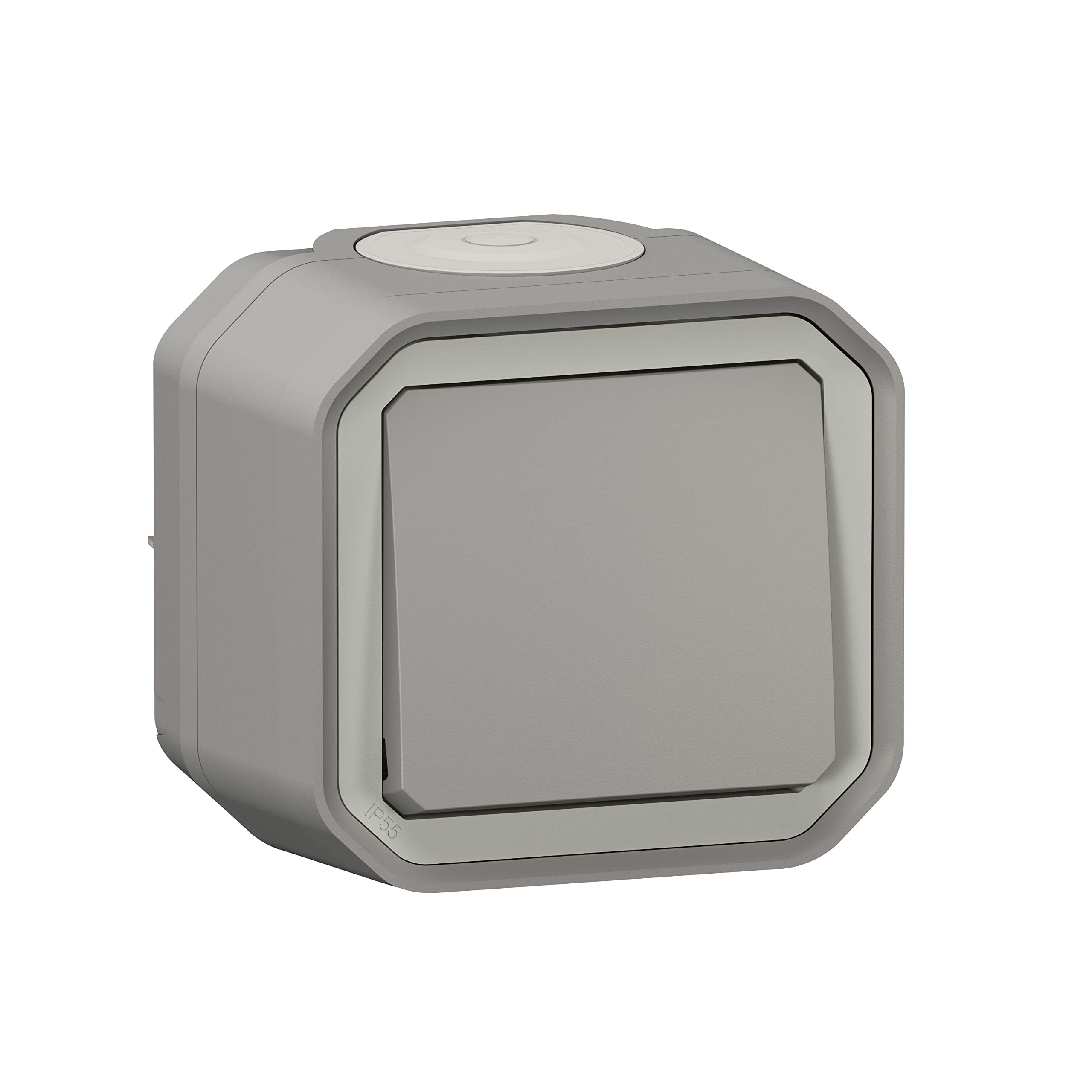Legrand - Plexo 10A waterproof two-way or two-way switch delivered complete for mounting in grey
