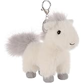 Apricot Lamb Purse Charm Whild Pony Horse Cute Keychain, Soft Stuffed Plush Keychain Toys Bag Charm for Kids’ Backpack, Purse