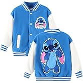 Disney Minnie Mickey Stitch Princess Frozen Marvel Jacket Lightweight Coat Button up Color Block Sweatshirt Sizes 2-14 Years