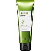 SOME BY MI Super Matcha Pore Clean Cleansing Gel - 3.38Oz, 100ml - Made from Matcha Extracts for Sensitive Skin - Mild Daily Face Wash for Pore Tightening, Sebum and Blackheads Care - Korean Skin Care
