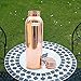 Prisha India Craft Pure Copper Water Bottle/Handmade Leak Proof Copper Vessel for Travel/JointFree Insulated Copper Thermos with Ayurvedic Health Benefits, 30 Ounce
