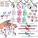 klmars Rainbow Unicorn Party Favors(48Pack)-Unicorn Bracelets,Bookmark,Necklaces,Keychains,Wristbands for Kids Birthday Party Favor Supplies-Best Themed Pack Novelty