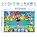 Cartoon Animals Photography Backdrop for Children Boys Happy Birthday Supplies Party Banner 7x5ft Vinyl Photo Background Blue Stripes Baby Shower Cake Table Decoration Photo Booth Studio Props
