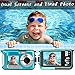 Waterproof Camera Underwater Camera 10 FT 2.7K Full HD 48MP 16X Digital Zoom Waterproof Digital Camera Self-Timer Dual Screens Anti Shake for Snorkeling, Travel and Vacation