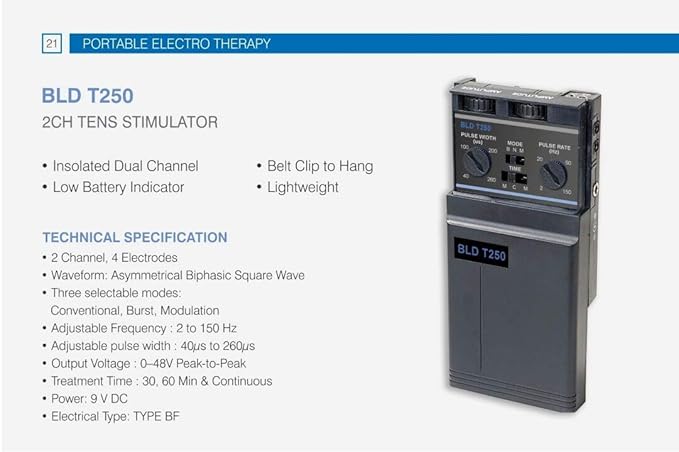 Johari Digital T250 Pain Relief Device Nerve Stimulator