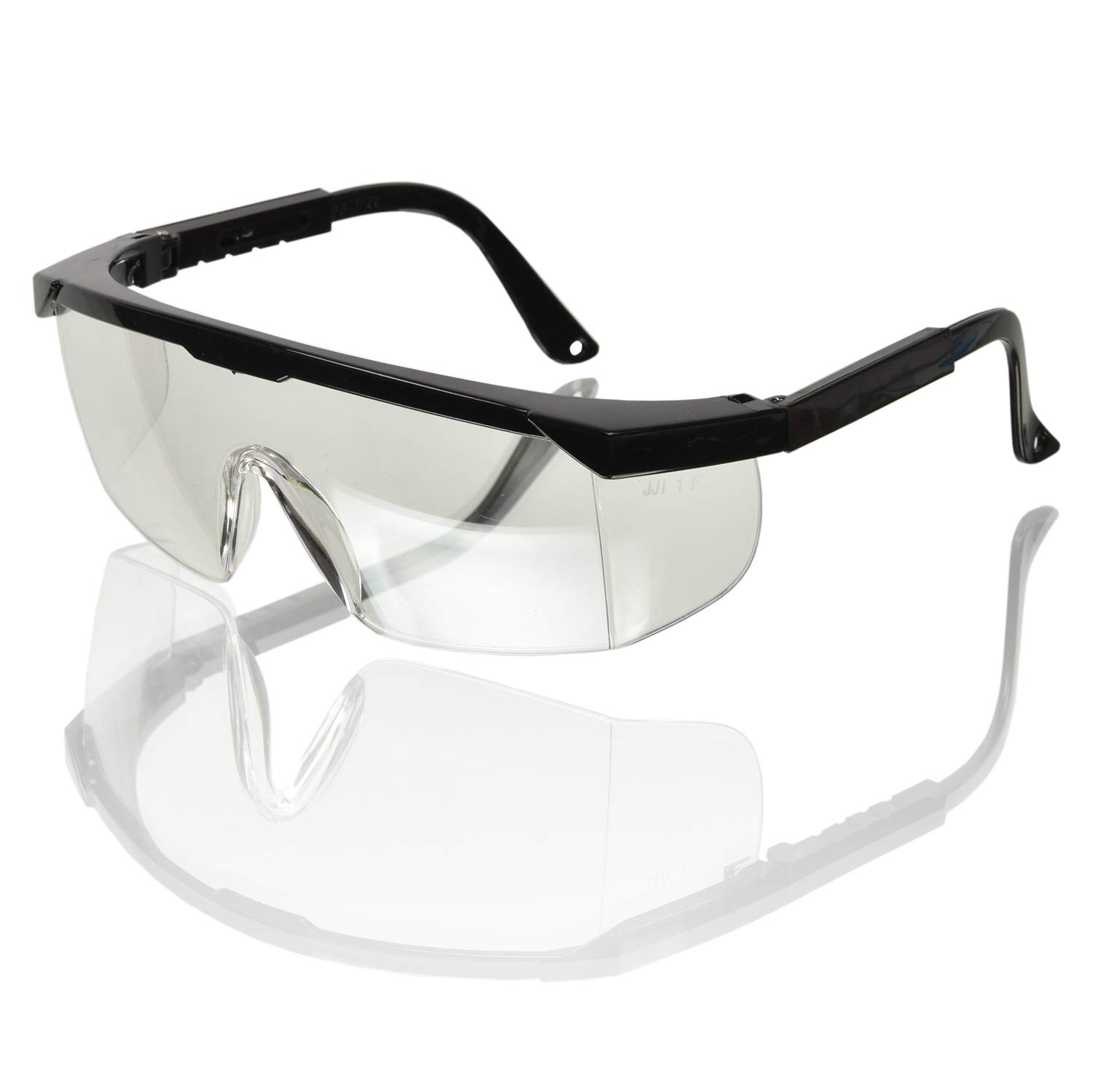 6 Schutzbrillen Brille Seitenschutz Bügel Verstellbar Sicherheitsbrille