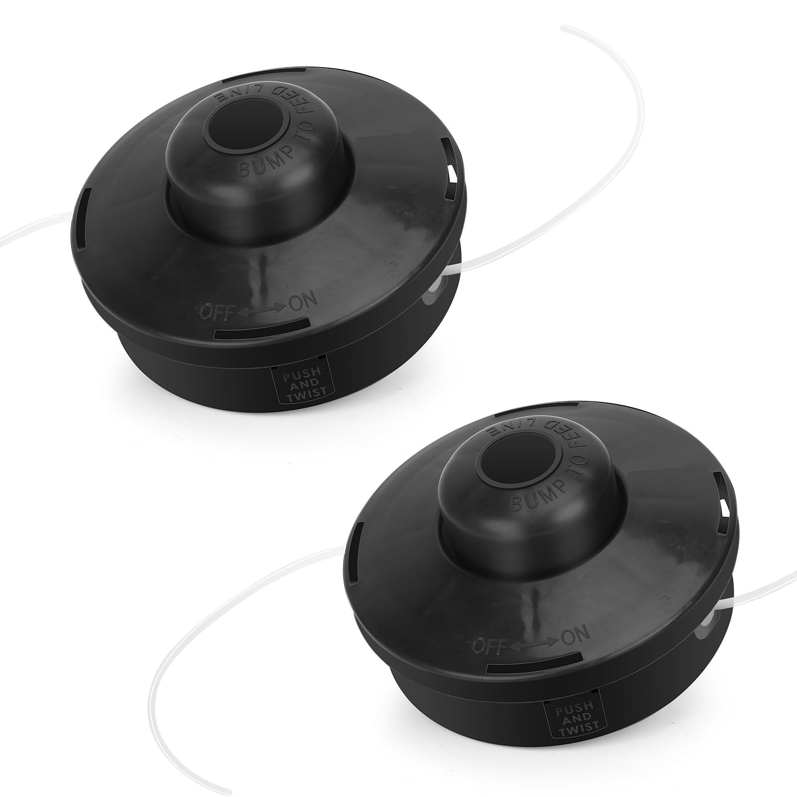 YOUSHARES Strimmer Head - Universal Strimmer Head Replacement M10 x 1.25 LH, Petrol Strimmer Heads for Brush Cutter, Trimmer Head Compatible with Stihl(2PCS)