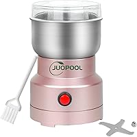 Spice Grinder Electric, 150W Multifunction Smash Machine, 10S Rapid Coffee Bean Grinder, 5.3 oz Mini Grain Mill for Nuts…