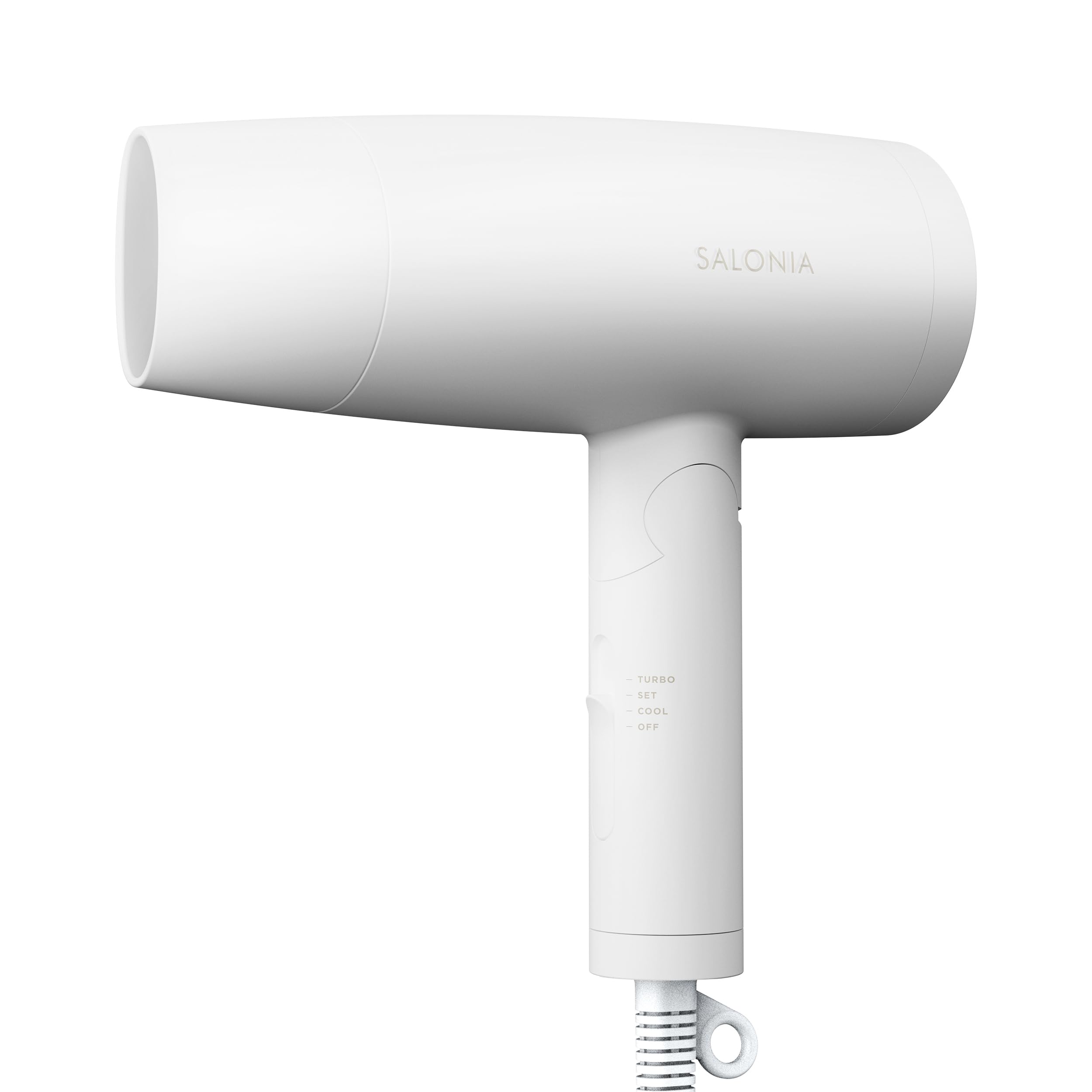 SALONIA サロニア スピーディーイオン ドライヤー 大風量 速乾 軽量 マイナスイオン ヘアドライヤー SL-013AW ホワイト【Amazon.c