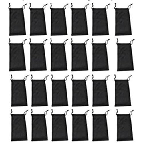Eyeglasses Pouches Case Bag Black 6, 12, 24,100, 1000 PCS