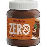 NUCOLATO | Hazelnut Spread | Sugar Free Keto Snacks | No Palm Oil | 12.3oz | Low glycemic index, gluten free; classic chocolate hazelnut flavor the whole family already loves.