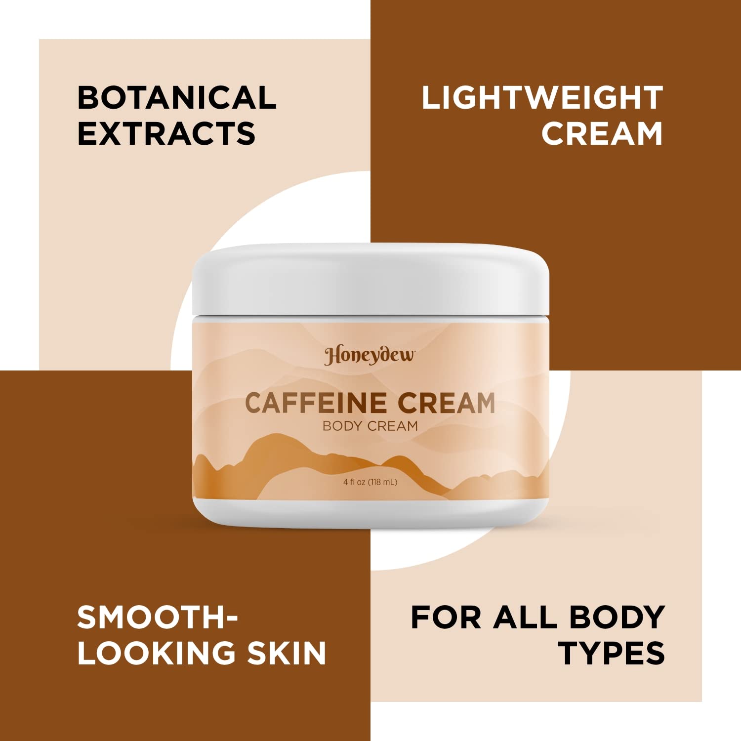 Skin Firming Cream for Cellulite and Wrinkles - Deep Moisturizing Caffeine Cream for Cellulite Fine Lines Dry Skin and Wrinkles - Vegan Gentle Coffee Scent Skin Firming Lotion for Cellulite for Women