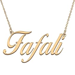 HUAN XUN Customized Custom Simple Any Name Necklace