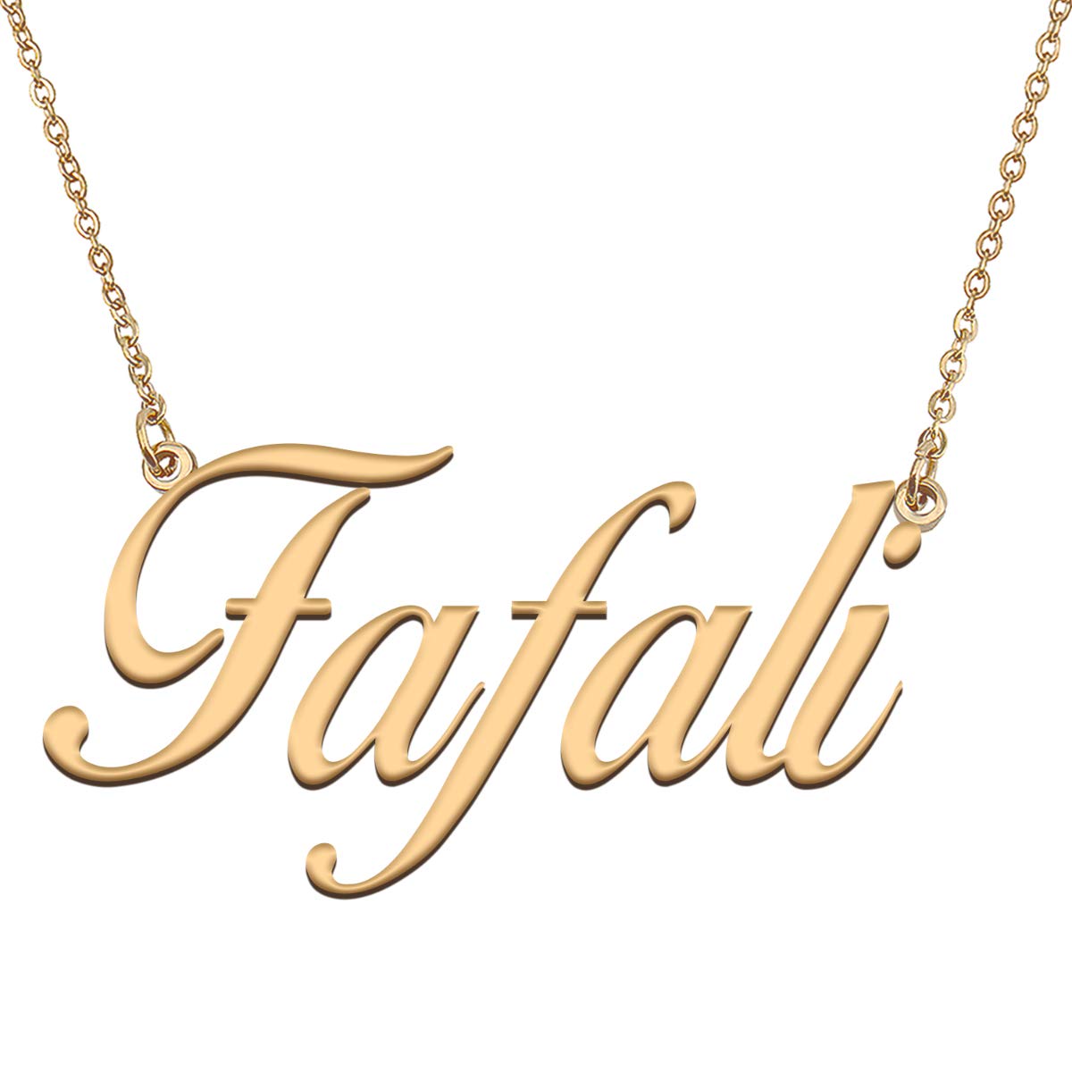 HUAN XUN Customized Custom Simple Any Name Necklace