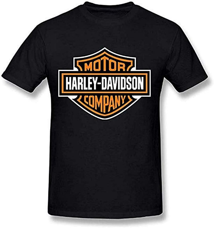 HARLEY-DAVIDSON Logo Cool Party Black Men's Fashion T-Shirt
