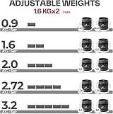 Sportneer Adjustable Ankle Weights Set 0.45-3.2kg Pair Neoprene view 3