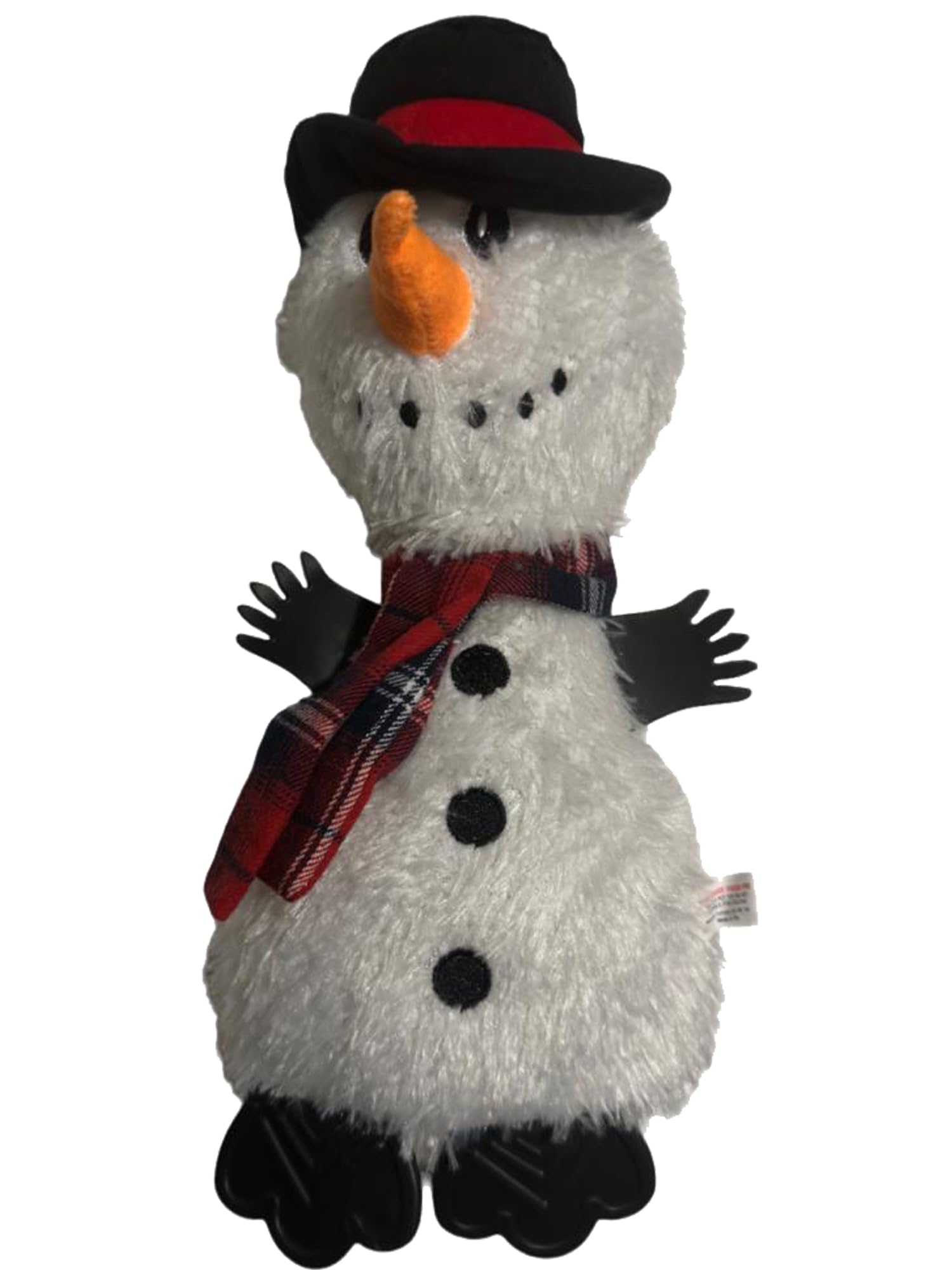 Dog Interactive Christmas Pet Plush Chew Toy Squeak Honking Santa Snowman Reindeer Penguin Turkey Dog Toys Soft Natural Corduroy Stuffed Dog Pet Xmas Toy Gift (Snowman TPR Arms & Legs)